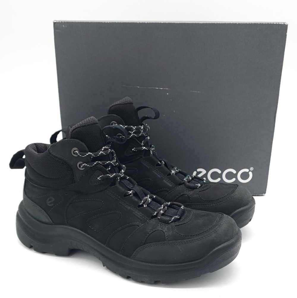 Ecco sport Offroad Mid Black Hiking Lace Up Boots Women's Size 9-9.5